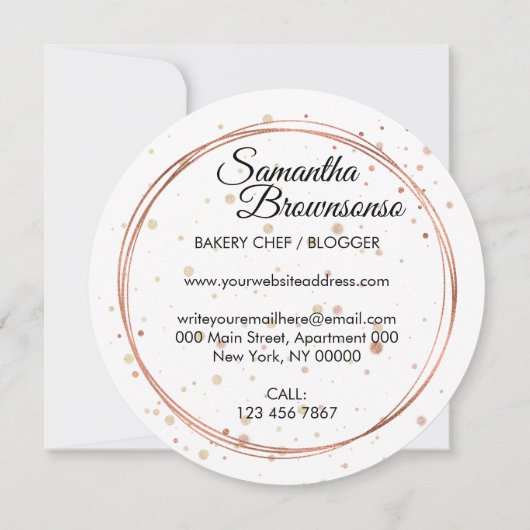 Bakkerij Waterverf Kaart (Achterkant)