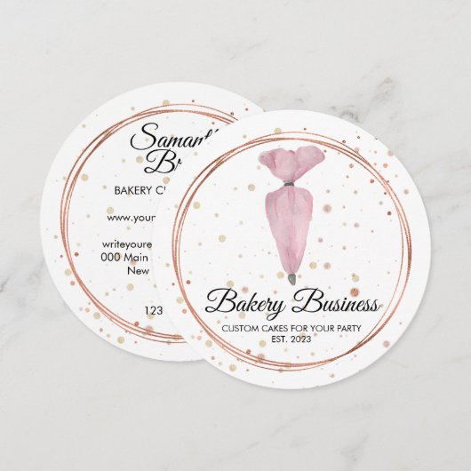 Bakkerij Waterverf Kaart (Voorkant / Achterkant)