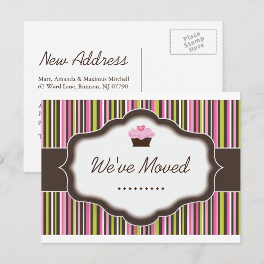 "Bakkerij | We zijn verhuisd" Briefkaart (Voorkant / Achterkant)