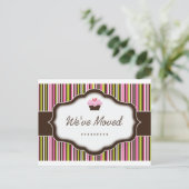 "Bakkerij | We zijn verhuisd" Briefkaart (Staand voorkant)