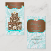 Bakkerij Weddenschap Cake Pastry Chef Chocolate Da Visitekaartje (Voorkant / Achterkant)