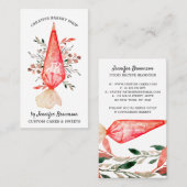 Bakkerij Whip Pastry Bag tekening Visitekaartje (Voorkant / Achterkant)