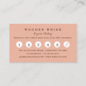 Bakkerij Whisk & Floral Leaf Krans Zakelijke Loyal Visitekaartje (Achterkant)