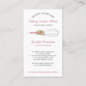 Bakkerij Whisk-logo gebak Visitekaartje (Achterkant)