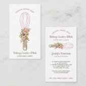 Bakkerij Whisk mousserend glitz goud Visitekaartje (Voorkant / Achterkant)