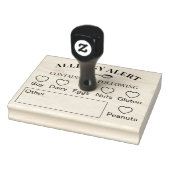 Bakkerij Winkel Baking Spoon Allergie Alert Voedse Rubberstempel (Stempel)