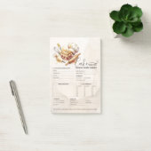 Bakkerij Winkel Banketbakker Cake Bakker Bestelfor Post-it® Notes (Kantoor)