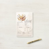 Bakkerij Winkel Banketbakker Cake Bakker Bestelfor Post-it® Notes (Op bureau)