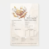 Bakkerij Winkel Banketbakker Cake Bakker Bestelfor Post-it® Notes (Voorkant)