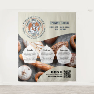Bakkerij Winkel Banketbakker Dessert Snoepgoed Cak Wandkleed