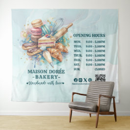 Bakkerij Winkel Banketbakker Dessert Snoepgoed Cak Wandkleed