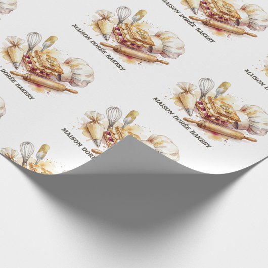 Bakkerij Winkel Banketbakker Dessert Snoepjes Taar Cadeaupapier (Hoek)