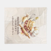 Bakkerij Winkel Banketbakker Dessert Snoepjes Taar Fleece Deken (Voorkant (Horizontaal))