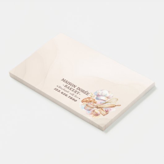 Bakkerij Winkel Banketbakker Dessert Snoepjes Taar Post-it® Notes (Schuin)