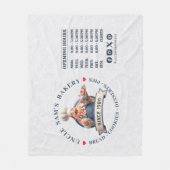 Bakkerij Winkel Banketbakker Dessert Taarten Winke Fleece Deken (Voorkant)