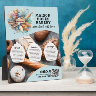 Bakkerij Winkel Banketbakker Desserts Menu Prijsli Fotoplaat