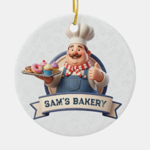 Bakkerij Winkel Banketbakker Taarten Snoepgoed Cak Keramisch Ornament