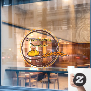 Bakkerij winkel brood graan voorzijde aanpassen raamsticker