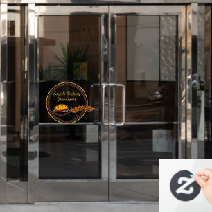 Bakkerij winkel brood graan voorzijde aanpassen raamsticker