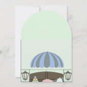 Bakkerij Winkel raam Baby Boy Douche Uitnodiging (Achterkant)