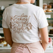 Bakkerij Winkel Uniform Upload Uw Bakkerij Logo Tri-Blend Shirt