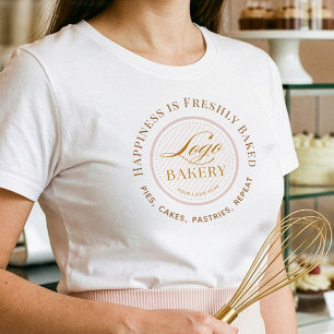 Bakkerij Winkel Uniform Upload Uw Bakkerij Logo Tri-Blend Shirt