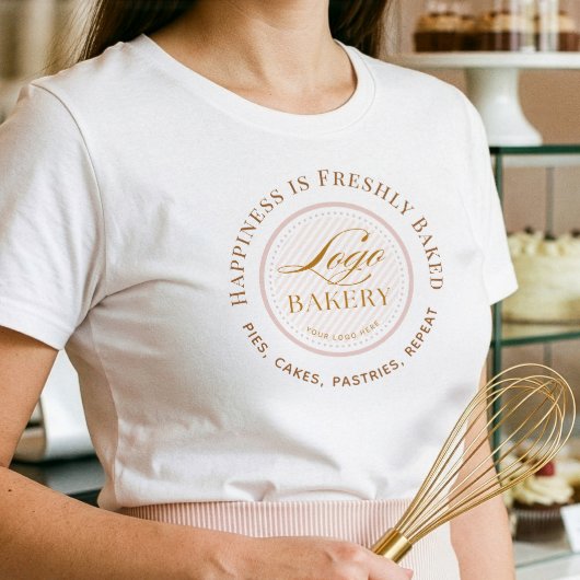 Bakkerij Winkel Uniform Upload Uw Bakkerij Logo Tri-Blend Shirt