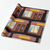 Bakkerij Winkel Voorkant Cake Store Cadeaupapier (Uitgerold)