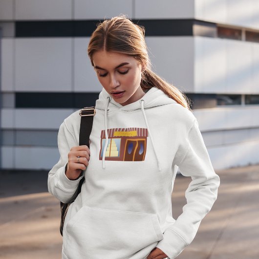 Bakkerij Winkel Voorkant Cake Store Hoodie