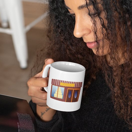 Bakkerij Winkel Voorkant Cake Store Koffiemok