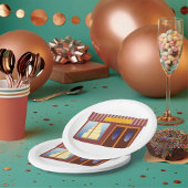 Bakkerij Winkel Voorkant Cake Store Papieren Bordje