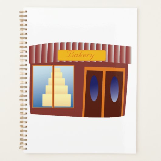 Bakkerij Winkel Voorkant Cake Store Planner (Voorkant)