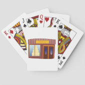 Bakkerij Winkel Voorkant Cake Store Pokerkaarten (Achterkant)