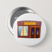 Bakkerij Winkel Voorkant Cake Store Ronde Button 7,6 Cm (Voorkant /achterkant)