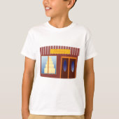 Bakkerij Winkel Voorkant Cake Store T-shirt (Voorkant)