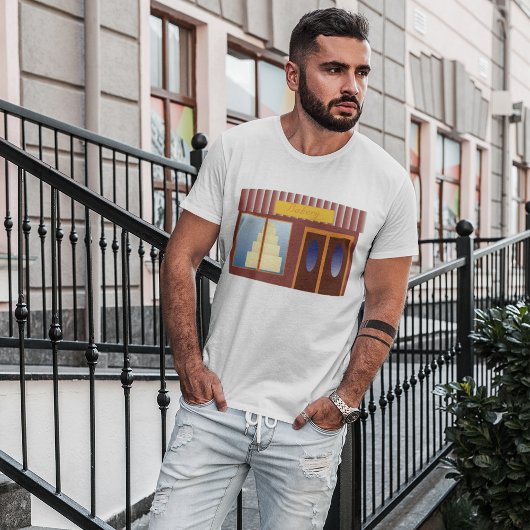 Bakkerij Winkel Voorkant Cake Store T-shirt