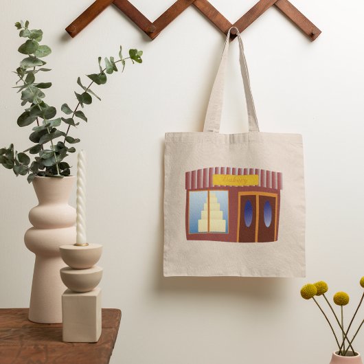 Bakkerij Winkel Voorkant Cake Store Tote Bag