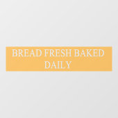 Bakkerij Winkelbrood gebakken vers, dagelijks tran Raamsticker (Vel)