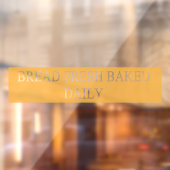 Bakkerij Winkelbrood gebakken vers, dagelijks tran Raamsticker (Vel 2)