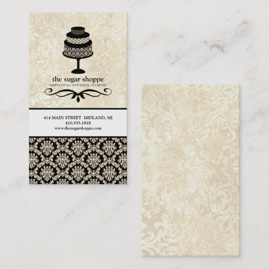 Bakkerij Winkelen of Visitekaartjes voor koekjeson (Voorkant / Achterkant)