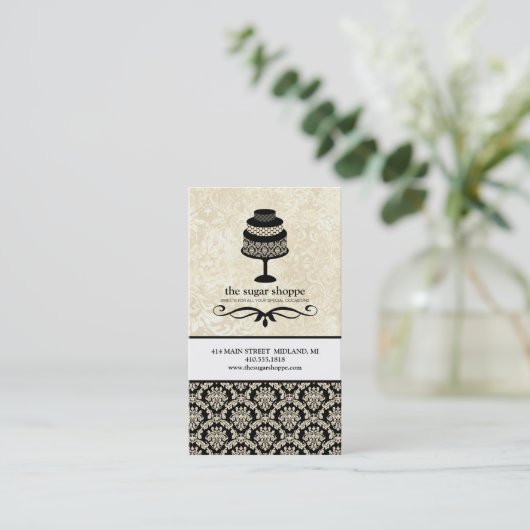 Bakkerij Winkelen of Visitekaartjes voor koekjeson (Staand voorkant)