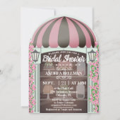 Bakkerij Winkelraam Franse Bruids Douche Uitnodigi Kaart (Voorkant)