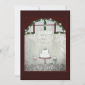 Bakkerij Winter Vakantie Klantwaardering Feestdagenkaart (Voorkant)