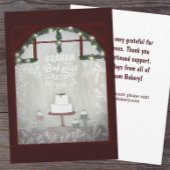 Bakkerij Winter Vakantie Klantwaardering Feestdagenkaart