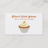 Bakkerij Wortel Cupcake Visitekaartje (Voorkant)