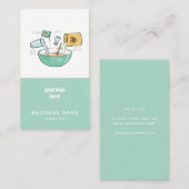 Bakkerij Zakelijk Brood Recept Illustratie Logo Visitekaartje (Voorkant / Achterkant)