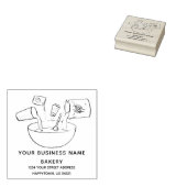 Bakkerij Zakelijk Brood Recept Rubberstempel (Gestempeld)