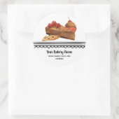 Bakkerij Zakelijk Dessert Verpakkingsproduct Ronde Sticker (Tas)