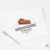 Bakkerij Zakelijk Dessert Verpakkingsproduct Ronde Sticker (Envelop)