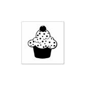 Bakkerij Zakelijke Cupcake Rubber Stamp Rubberstempel (Afrduk)
